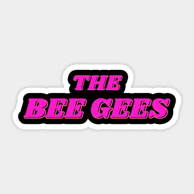 Bee Gees simple design Sticker by NexWave Store